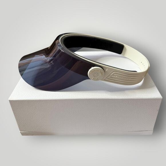 CHRISTIAN DIOR VISOR EYEWEAR DiorPacific V1U Perspex & Rubber Black / White $860 - Picture 1 of 10